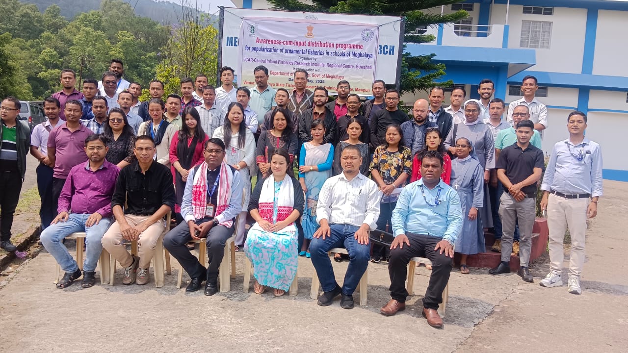 ICAR-CIFRI popularized ornamental fisheries in schools of Meghalaya